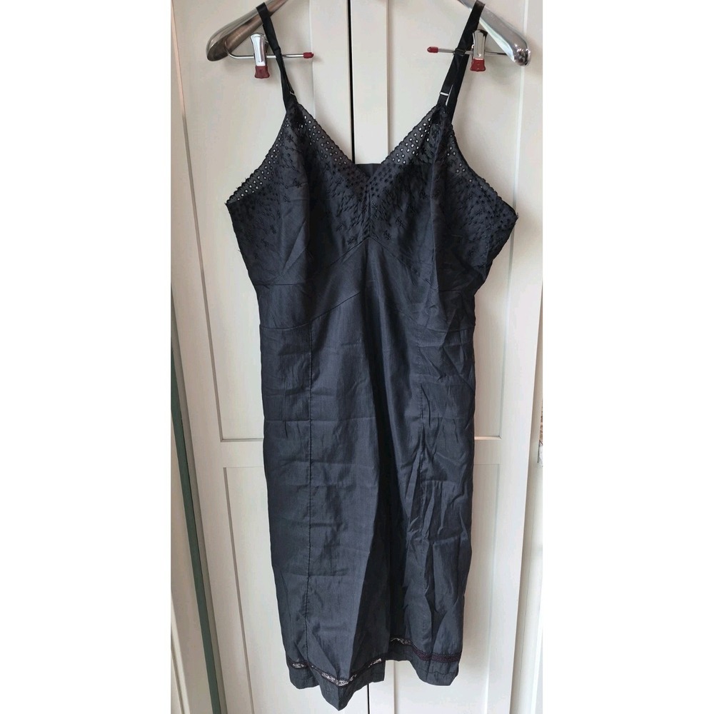 Vintage Pennys Adonna Black Slip Dress Chest 36